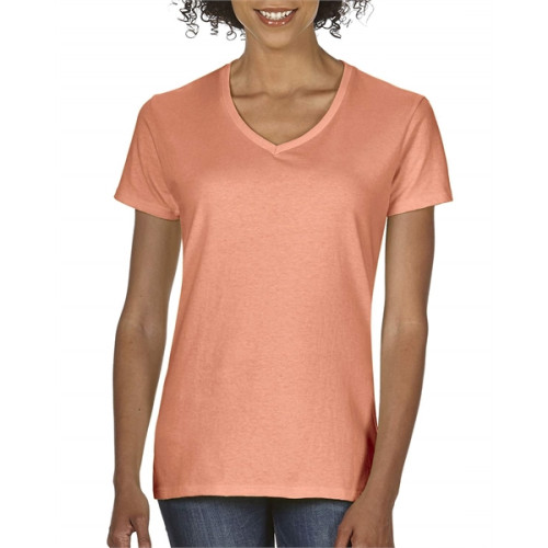 Ladies' Midweight V-Neck T-Shirt