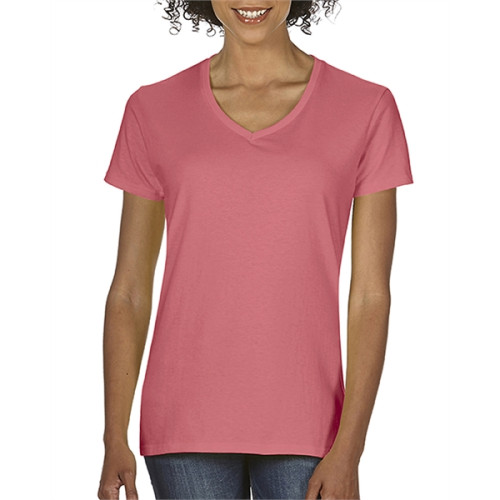 Ladies' Midweight V-Neck T-Shirt