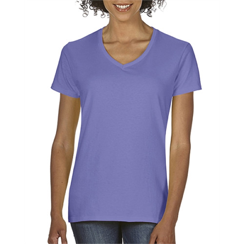 Ladies' Midweight V-Neck T-Shirt