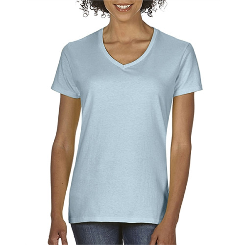 Ladies' Midweight V-Neck T-Shirt