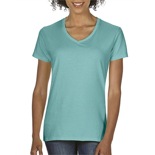 Ladies' Midweight V-Neck T-Shirt