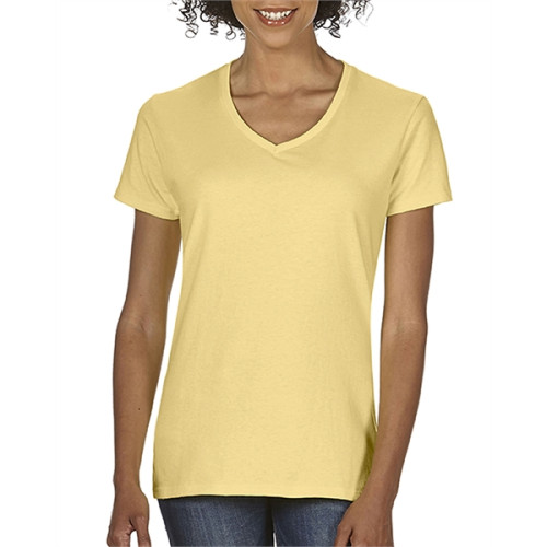 Ladies' Midweight V-Neck T-Shirt