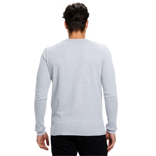 US Blanks Men's 5.8 oz. Long-Sleeve Thermal Crewneck