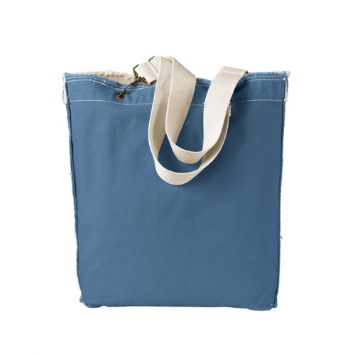 Direct-Dyed Raw-Edge Tote