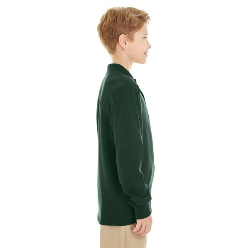 Youth SpotShield™ Long-Sleeve Jersey Polo