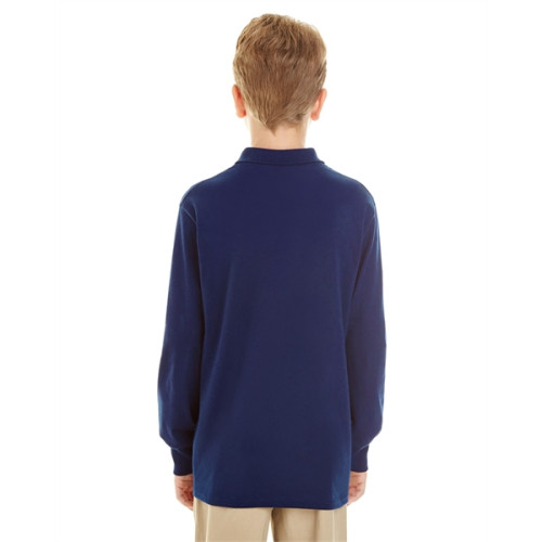 Youth SpotShield™ Long-Sleeve Jersey Polo