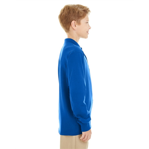 Youth SpotShield™ Long-Sleeve Jersey Polo