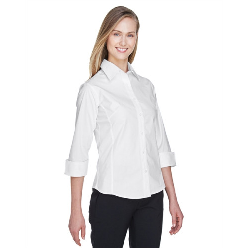 Ladies' Perfect Fit™ 3/4-Sleeve Stretch Poplin Blouse