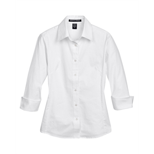 Ladies' Perfect Fit™ 3/4-Sleeve Stretch Poplin Blouse