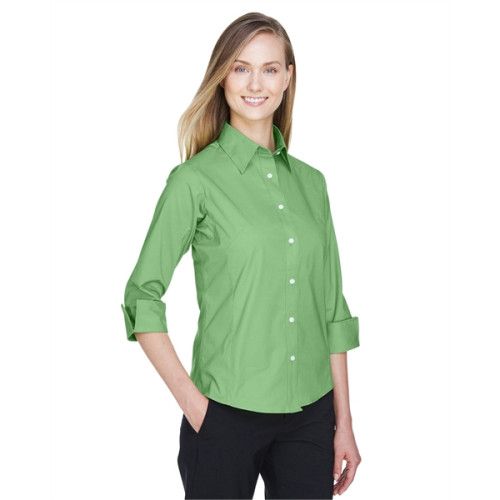 Ladies' Perfect Fit™ 3/4-Sleeve Stretch Poplin Blouse