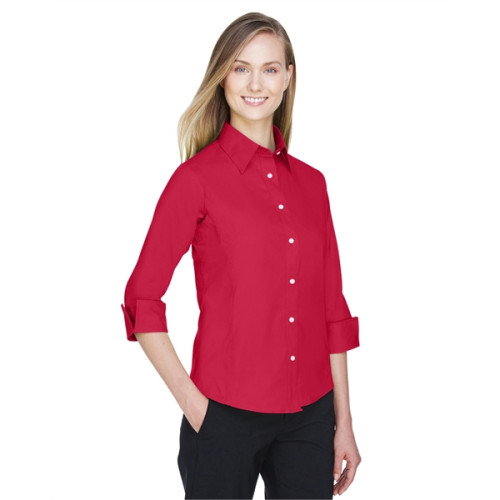 Ladies' Perfect Fit™ 3/4-Sleeve Stretch Poplin Blouse