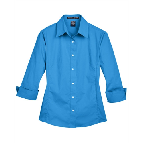 Ladies' Perfect Fit™ 3/4-Sleeve Stretch Poplin Blouse