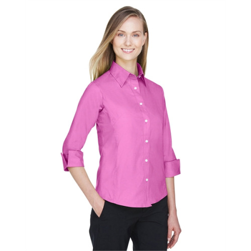 Ladies' Perfect Fit™ 3/4-Sleeve Stretch Poplin Blouse