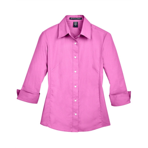 Ladies' Perfect Fit™ 3/4-Sleeve Stretch Poplin Blouse