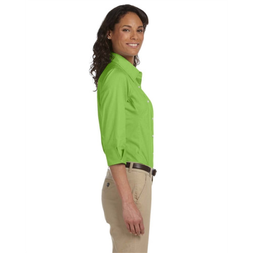 Ladies' Perfect Fit™ 3/4-Sleeve Stretch Poplin Blouse
