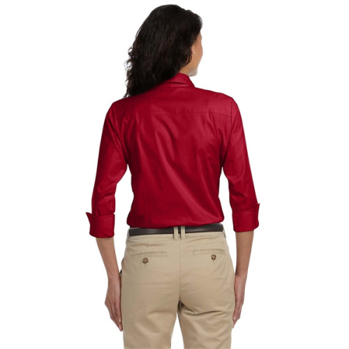 Ladies' Perfect Fit™ 3/4-Sleeve Stretch Poplin Blouse