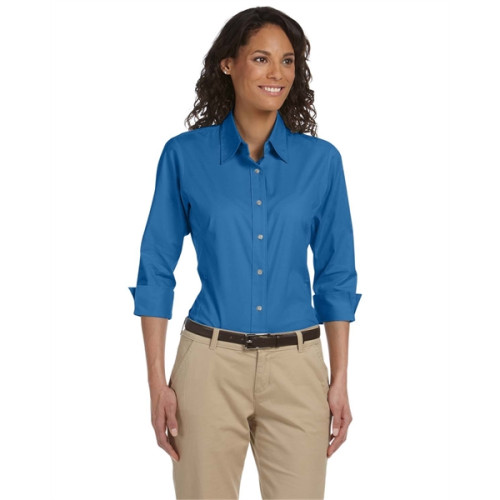 Ladies' Perfect Fit™ 3/4-Sleeve Stretch Poplin Blouse