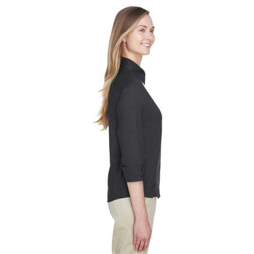 Ladies' Perfect Fit™ 3/4-Sleeve Stretch Poplin Blouse