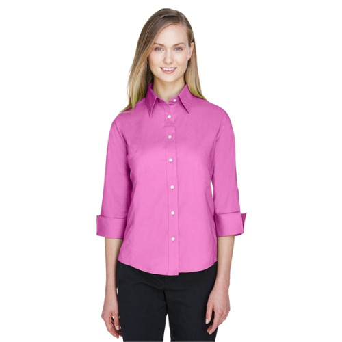 Ladies' Perfect Fit™ 3/4-Sleeve Stretch Poplin Blouse