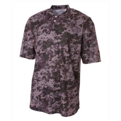 A4 Camo 2-Button Henley Shirt
