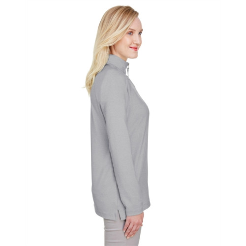 CrownLux Performance® Ladies' Clubhouse Micro-Stripe Quar...