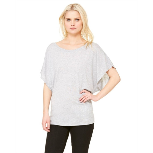 Ladies' Flowy Draped Sleeve Dolman T-Shirt