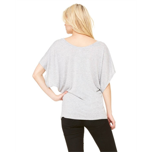 Ladies' Flowy Draped Sleeve Dolman T-Shirt