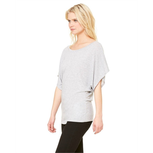 Ladies' Flowy Draped Sleeve Dolman T-Shirt