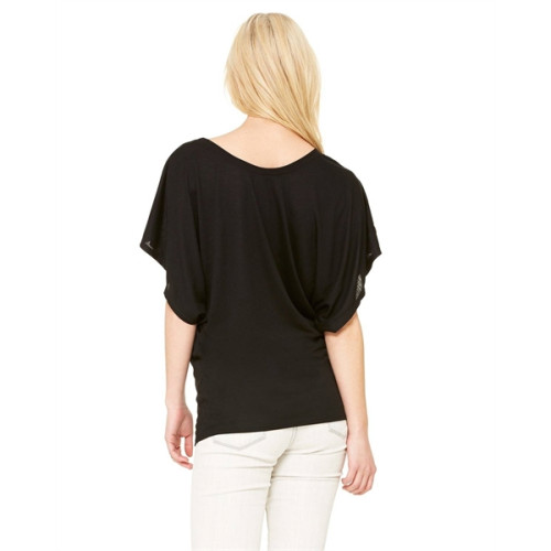 Ladies' Flowy Draped Sleeve Dolman T-Shirt