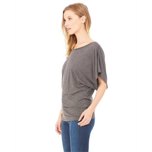 Ladies' Flowy Draped Sleeve Dolman T-Shirt