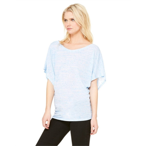 Ladies' Flowy Draped Sleeve Dolman T-Shirt