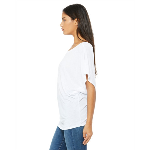 Ladies' Flowy Draped Sleeve Dolman T-Shirt
