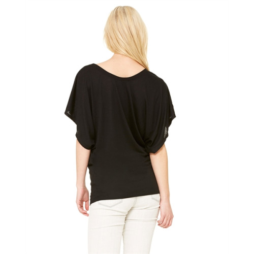 Ladies' Flowy Draped Sleeve Dolman T-Shirt