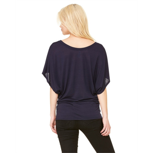 Ladies' Flowy Draped Sleeve Dolman T-Shirt