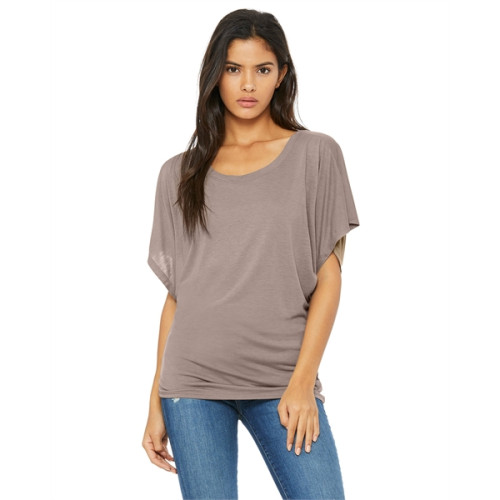 Ladies' Flowy Draped Sleeve Dolman T-Shirt