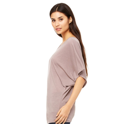 Ladies' Flowy Draped Sleeve Dolman T-Shirt